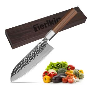Japanese Chef Knife - 8 Inch Professional Chef's Knife Ultra Sharp Kitchen Knife Japanese 9-Layers VG-10 Clad, Chef Knife For Meat Vegetable Frui (Option: Santoku Knife)