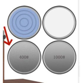 Kitchen Gadget Roller Sharpener Tungsten Steel Adjustable Angle Round (Option: Ordinary refined steel stone1-Grinding parameters)