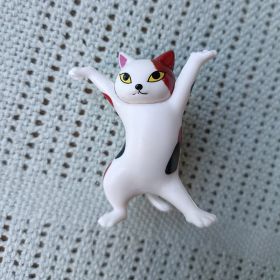 1pc/5pcs Cute Cat Pen Holder, Toy Cat Headphone Holder, Enchanted Dancing Cat Pen Holder, Home Desktop Ornament (Color: Tricolor, style: Cat Pen Holder)