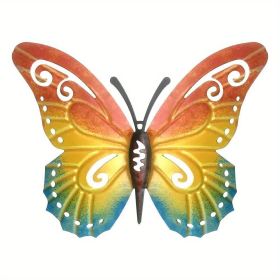 1pc/3pc, Vintage Iron Butterfly, Home Garden Themed Welcome Sign, Front Door Hanging Decor, Celebration Decor (style: Model A)