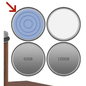 Kitchen Gadget Roller Sharpener Tungsten Steel Adjustable Angle Round (Option: Blue-Grinding parameters)